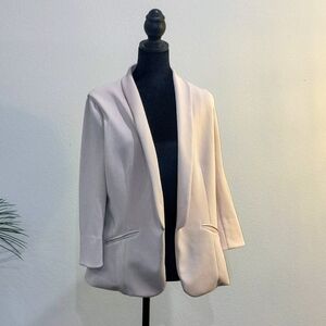 Skies Are Blue Light Pink Open-Front Blazer